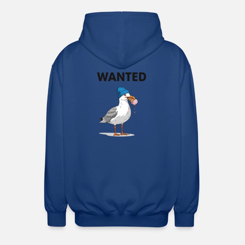 Gesucht Möwe Eiscreme Abenteuer - Unisex Kapuzenjacke - Royalblau