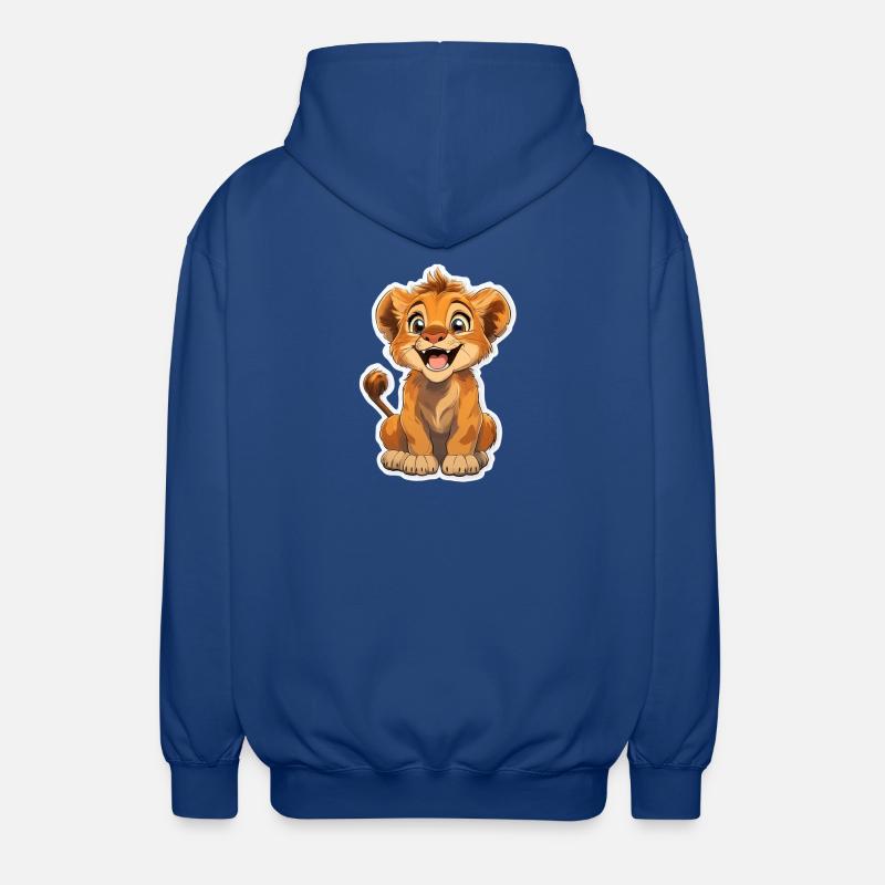 Löwe - Unisex Kapuzenjacke - Royalblau