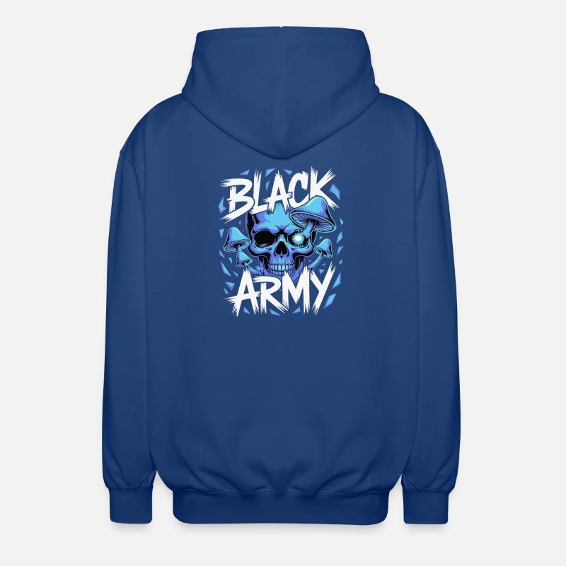 Champignons de l’armée du crâne bleu - Veste à capuche unisexe - bleu royal