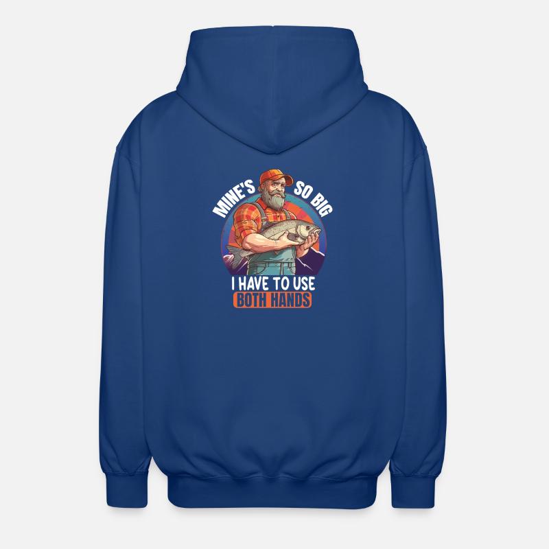Dicton de pêcheur avec du poisson - Veste à capuche unisexe - bleu royal