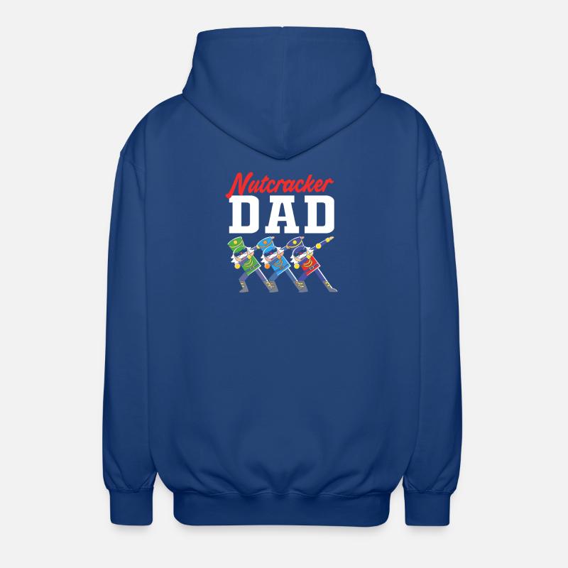 Christmas Nutcracker Father Dad - Unisex Hooded Jacket - royal blue