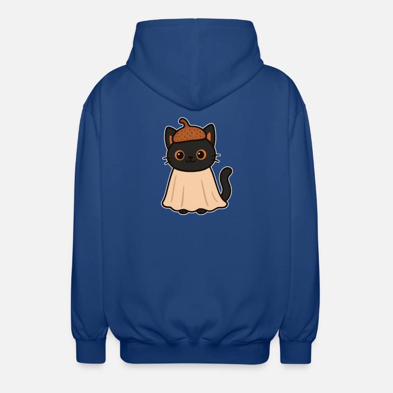 Kätzchen mit Eichelhut - Unisex Kapuzenjacke - Royalblau