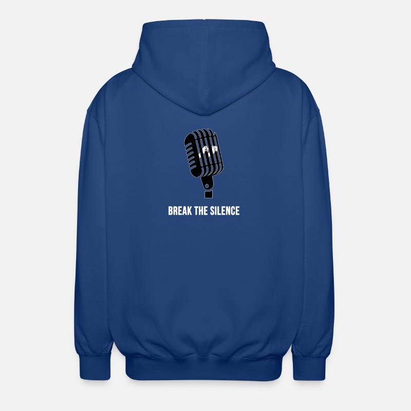 Briser le silence - Veste à capuche unisexe - bleu royal