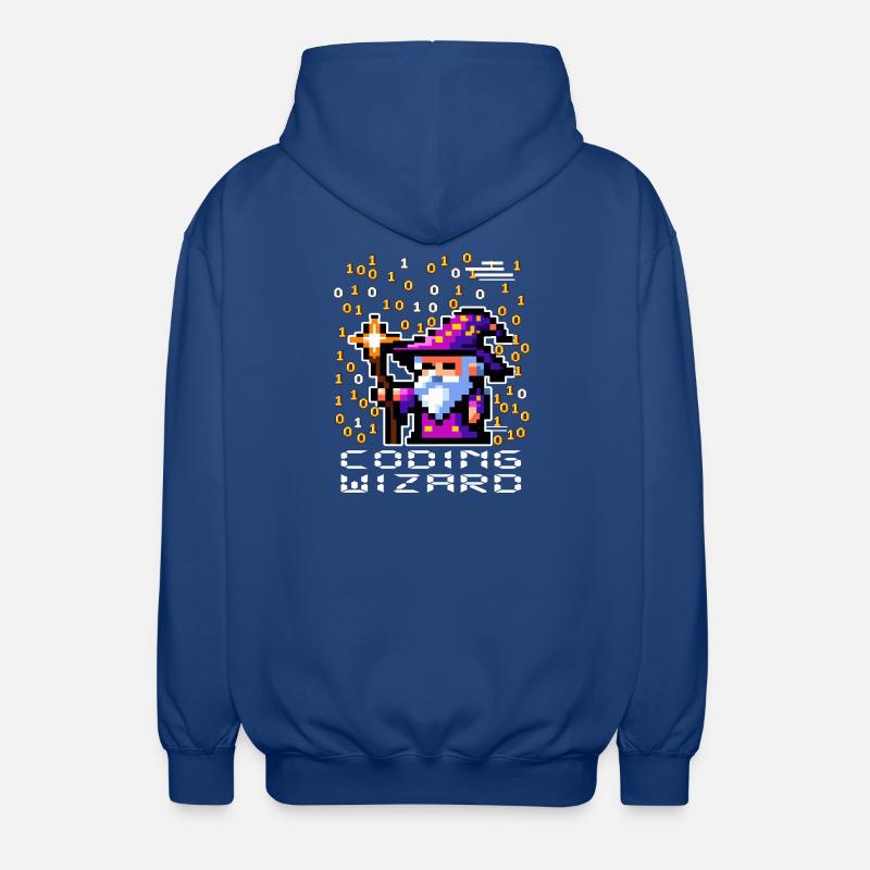 Sorcier Pixel Code - Veste à capuche unisexe - bleu royal