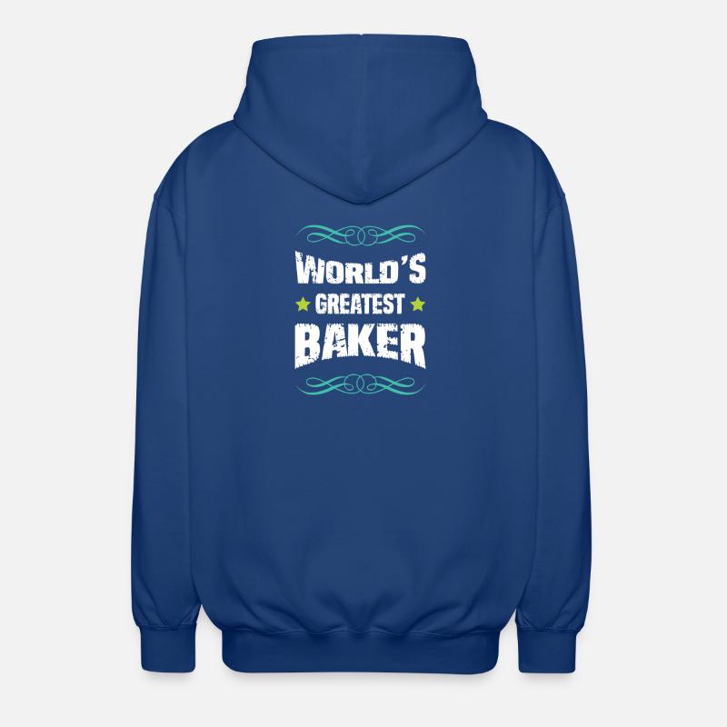 Weltbester Bäcker - Unisex Kapuzenjacke - Royalblau