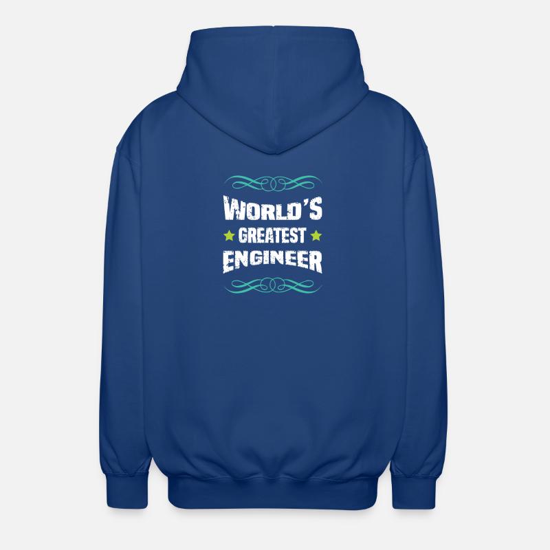 World's Greatest Engineer - Unisex Hooded Jacket - royal blue