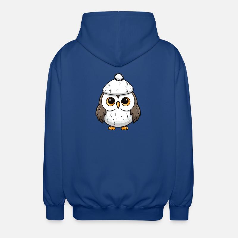 Eule Winter Tier Baby Comic - Unisex Kapuzenjacke - Royalblau