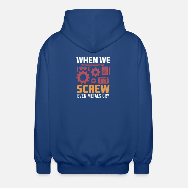 Mechanical Engineering Mechanical Engineer - Unisex Hooded Jacket - royal blue
