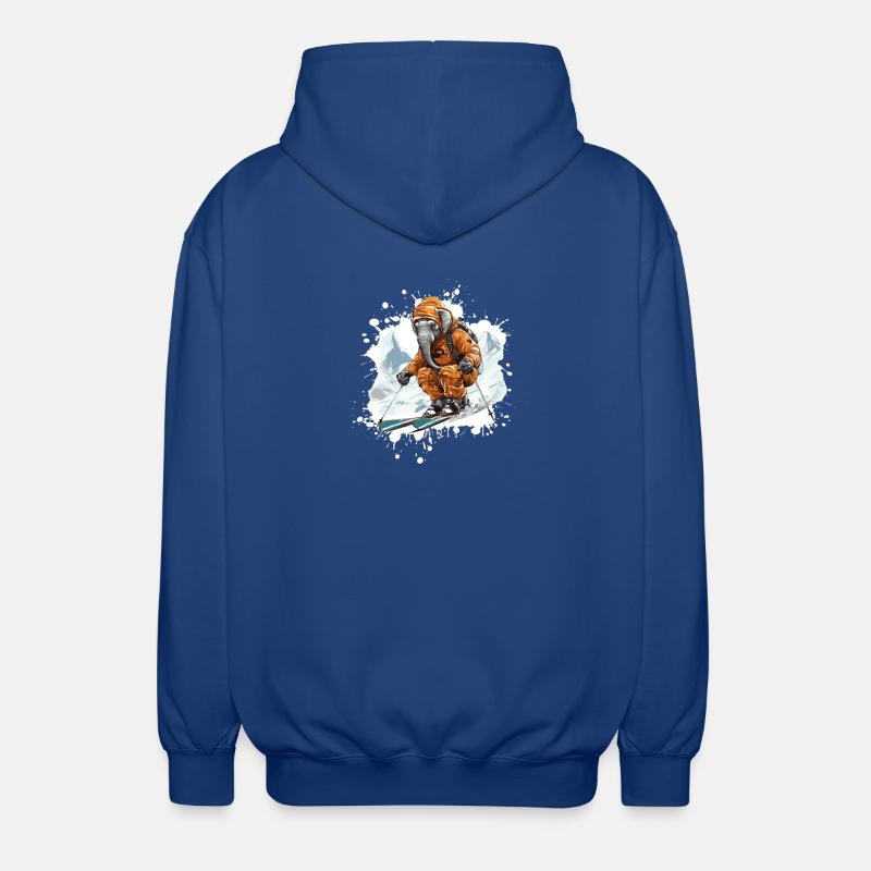 Ski d’éléphant Ski - Veste à capuche unisexe - bleu royal
