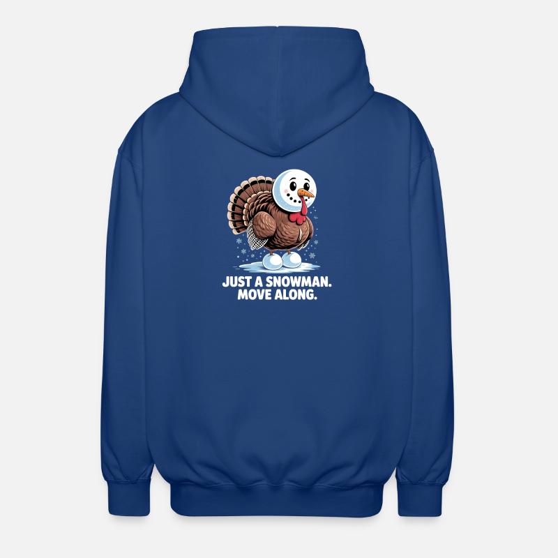 No turkey for dinner - Unisex Hooded Jacket - royal blue