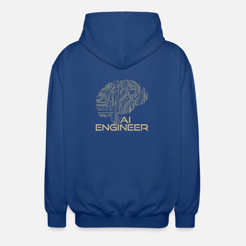 AI Engineer – Artificial Intelligence & Technology - Unisex Hooded Jacket - royal blue