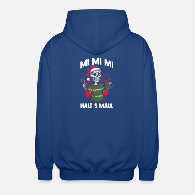 Noël Noël squelette de Noël - Veste à capuche unisexe - bleu royal