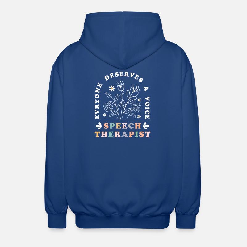 Speech therapist, speech therapist, speech therapy - Unisex Hooded Jacket - royal blue