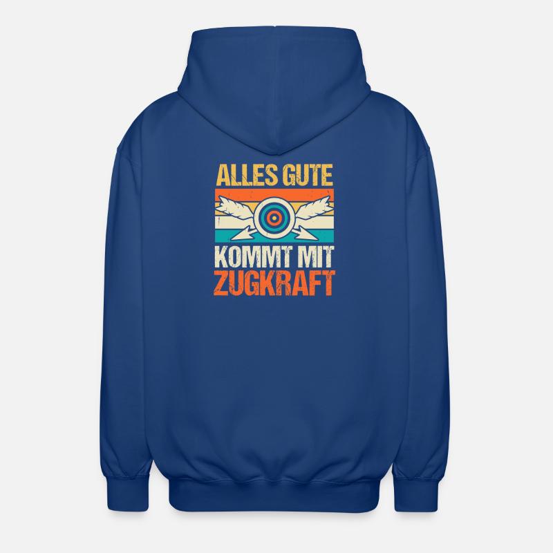 Bogenschütze Bogensport Bogenschießen - Unisex Kapuzenjacke - Royalblau
