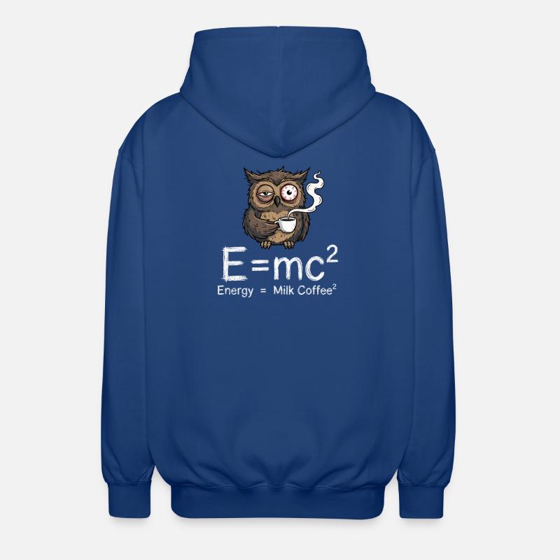 E=mc²: The true coffee formula - Unisex Hooded Jacket - royal blue