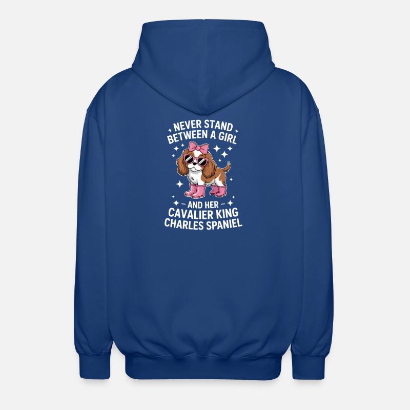 Cavalier King Charles Spaniel Gift - Unisex Hooded Jacket - royal blue
