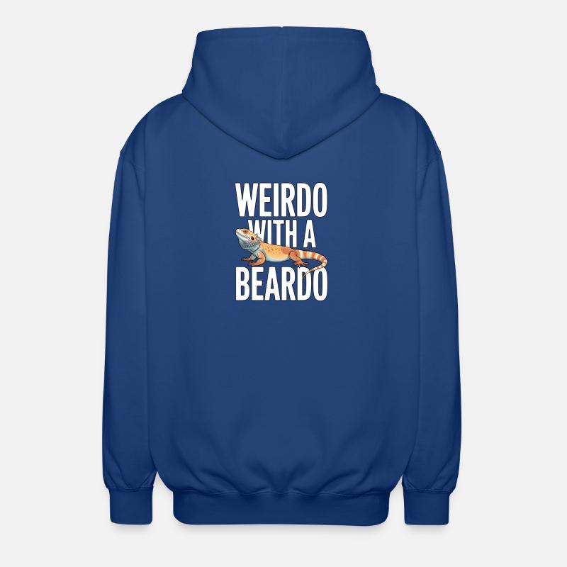 Weirdo mit Bartkind - Unisex Kapuzenjacke - Royalblau
