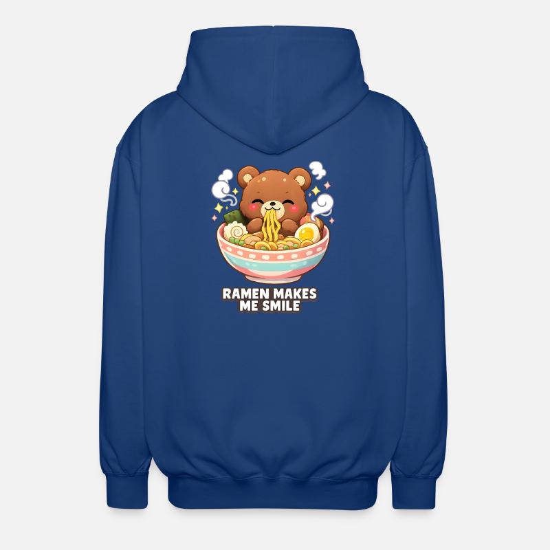Ramen makes me smile - Unisex Kapuzenjacke - Royalblau