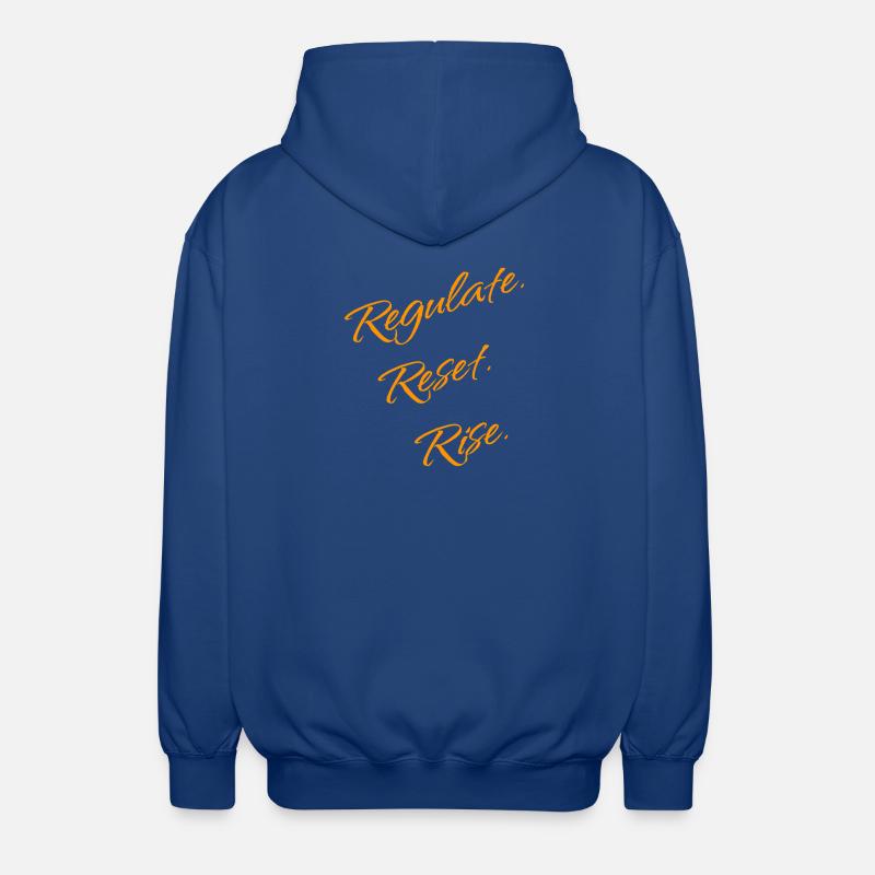 Regulate. Reset. Rise. – Nervous System - Unisex Hooded Jacket - royal blue