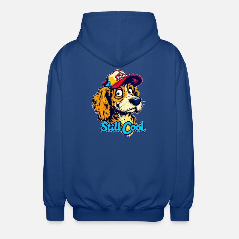 Maskottchen Still Cool Dog - Unisex Kapuzenjacke - Royalblau