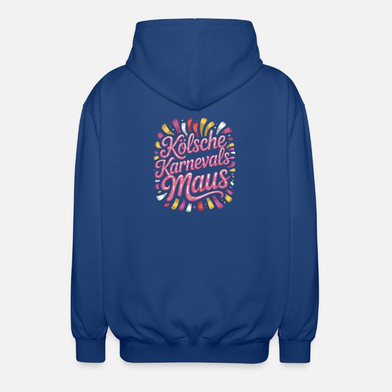 Kölsche Karnevalsmaus Karneval Köln Kölner Maus - Unisex Kapuzenjacke - Royalblau