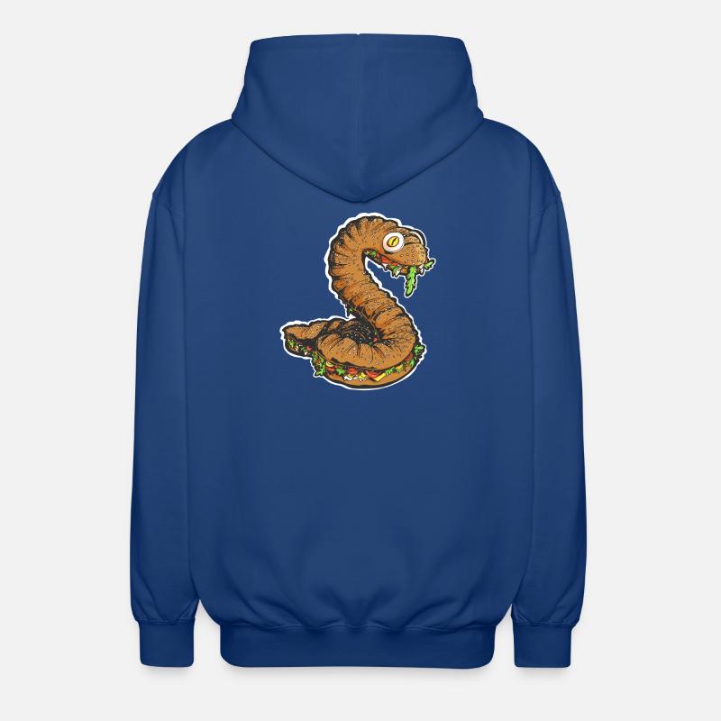 Le Snacking Snake - Veste à capuche unisexe - bleu royal