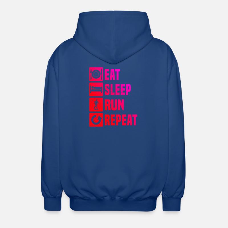 Illustration de course pour la course - Veste à capuche unisexe - bleu royal