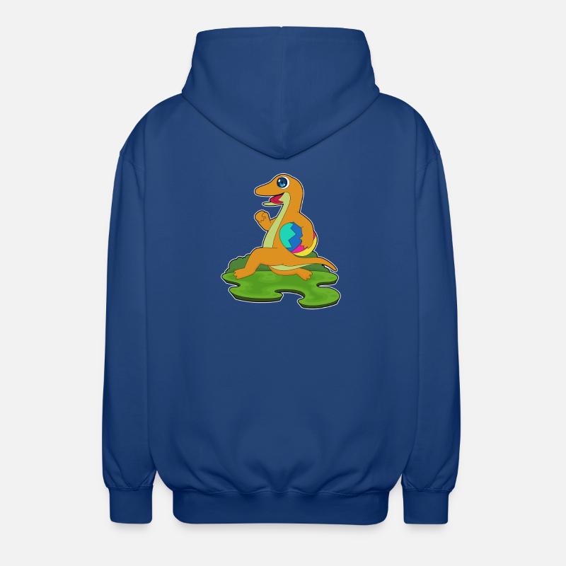 Lizard Easter Easter Egg - Unisex Hooded Jacket - royal blue