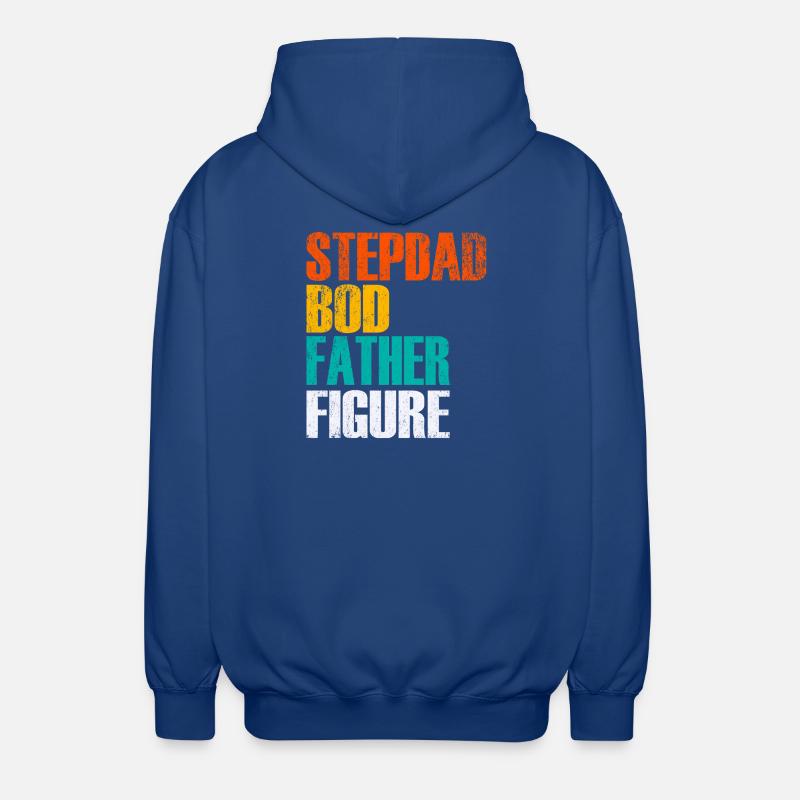 Stepdad Bod Father Figure Gradient - Unisex Kapuzenjacke - Royalblau