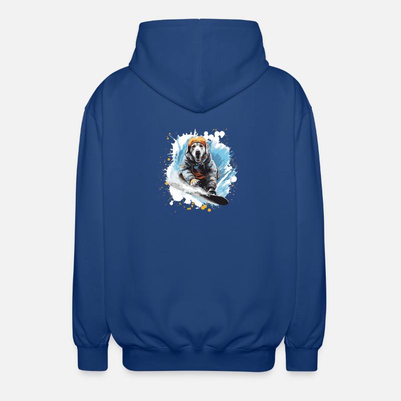 Snowboard pour chiens labrador - Veste à capuche unisexe - bleu royal
