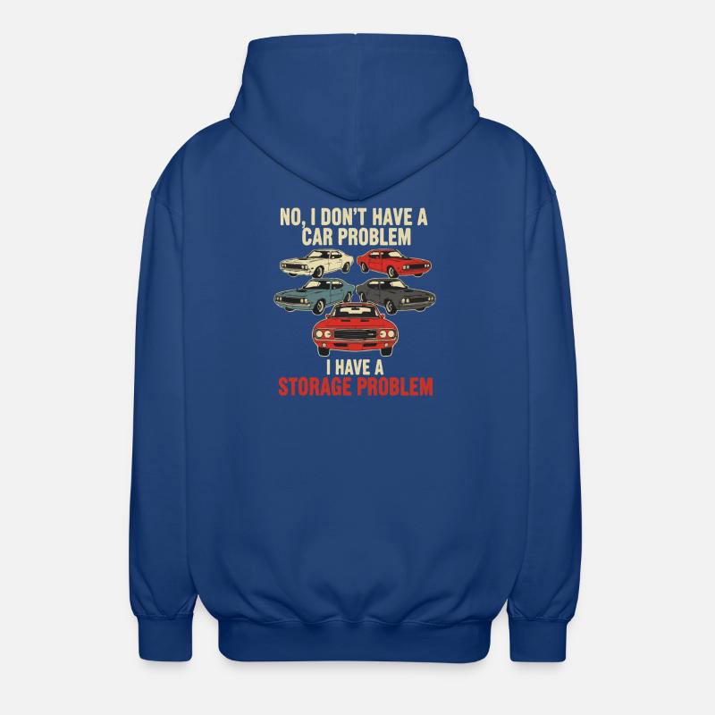 Storage Problem Car Meme Tee - Unisex Kapuzenjacke - Royalblau