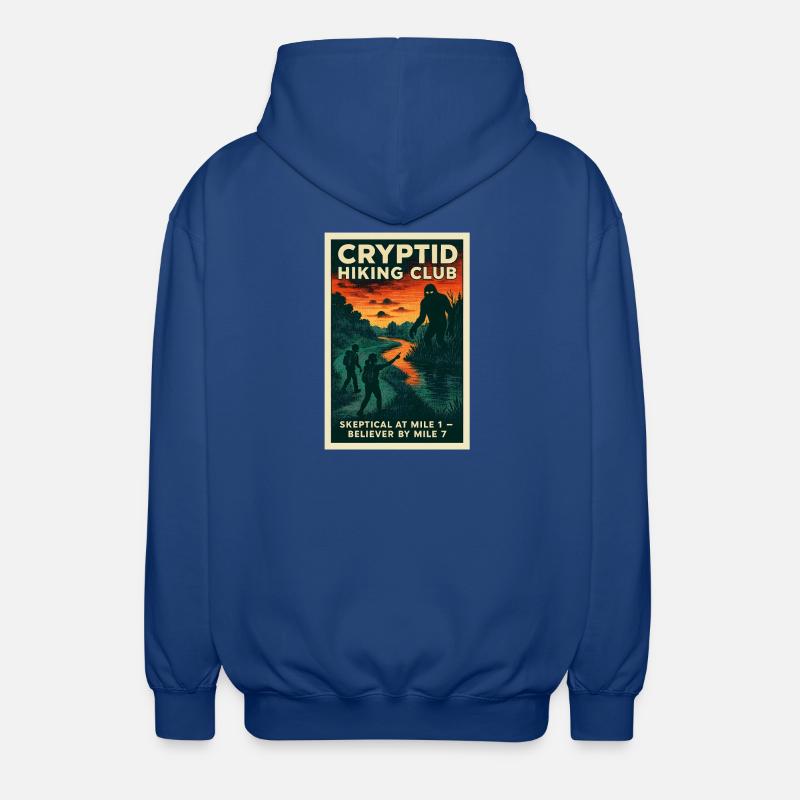 De sceptique à croyant | Wanderhum - Veste à capuche unisexe - bleu royal