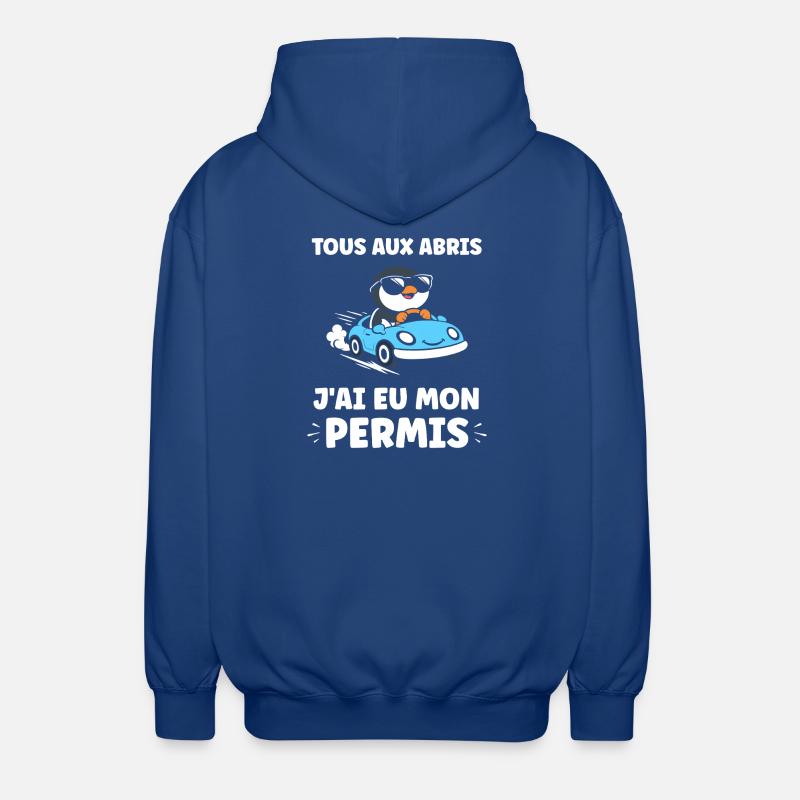 Führerschein-Humor - Unisex Kapuzenjacke - Royalblau