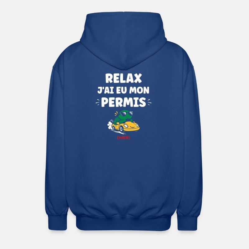 Führerschein-Humor - Unisex Kapuzenjacke - Royalblau