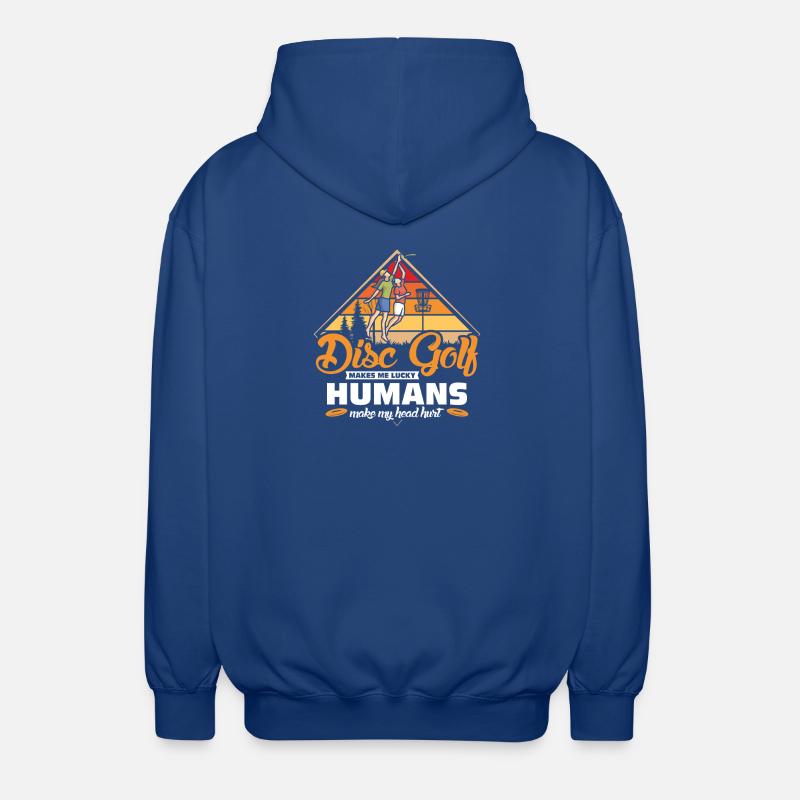 Cadeaux de disc golf Disc Golf - Veste à capuche unisexe - bleu royal