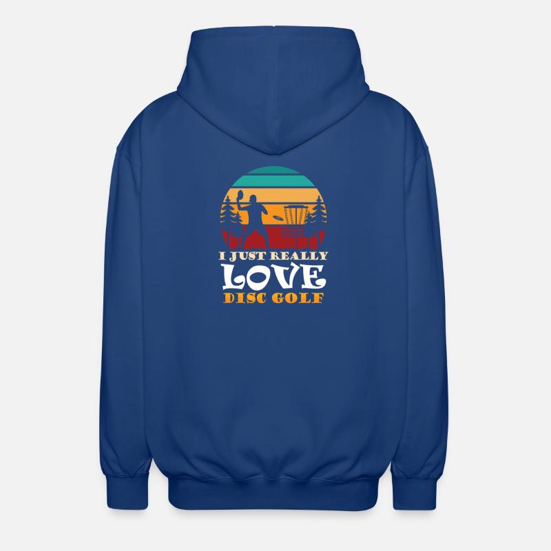Cadeaux de disc golf Disc Golf - Veste à capuche unisexe - bleu royal