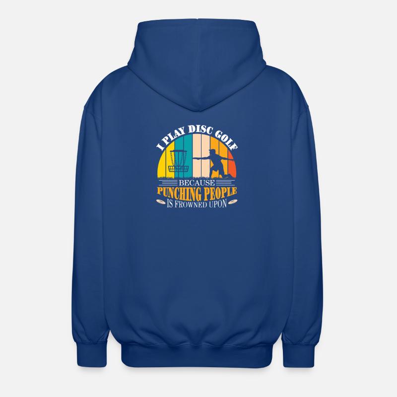 Cadeaux de disc golf Disc Golf - Veste à capuche unisexe - bleu royal