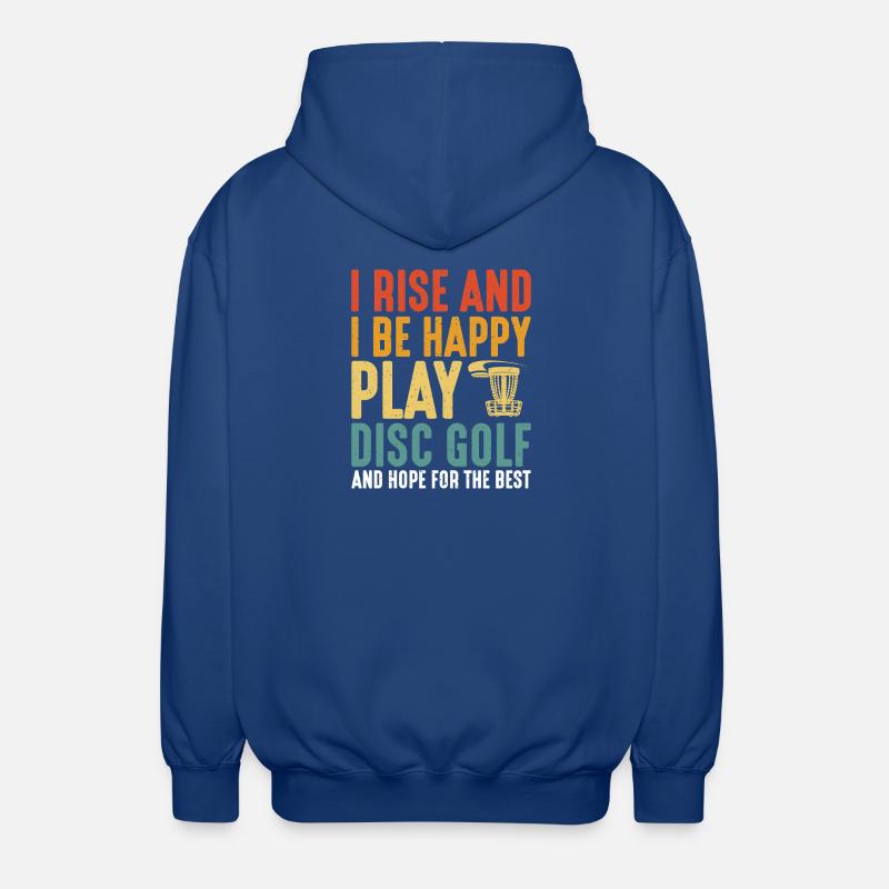 Cadeaux de disc golf Disc Golf - Veste à capuche unisexe - bleu royal