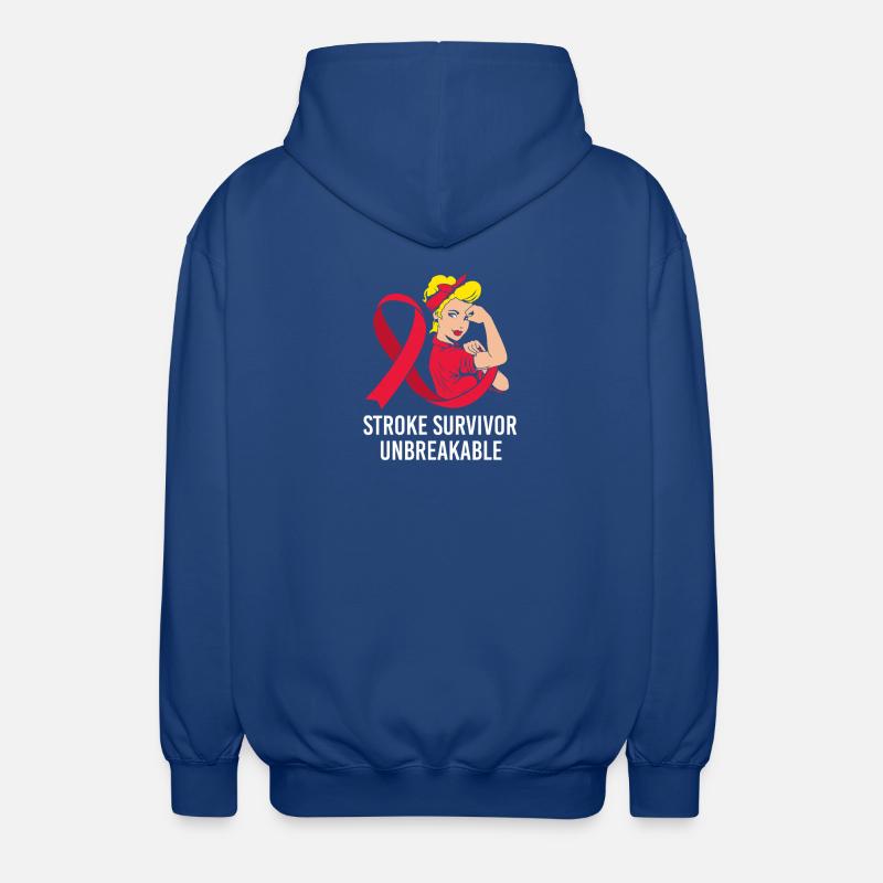 Schlaganfall Hirnschlag - Unisex Kapuzenjacke - Royalblau