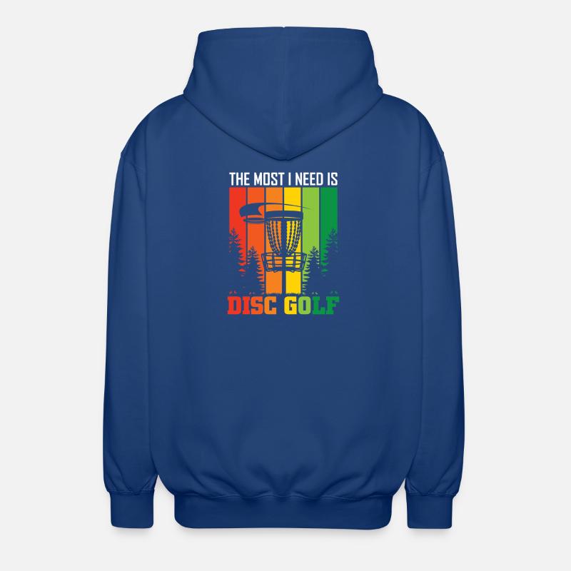 Cadeaux de disc golf Disc Golf - Veste à capuche unisexe - bleu royal