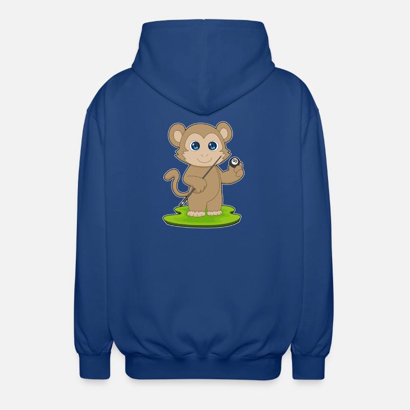 Affe Billiard Queue Sport - Unisex Kapuzenjacke - Royalblau