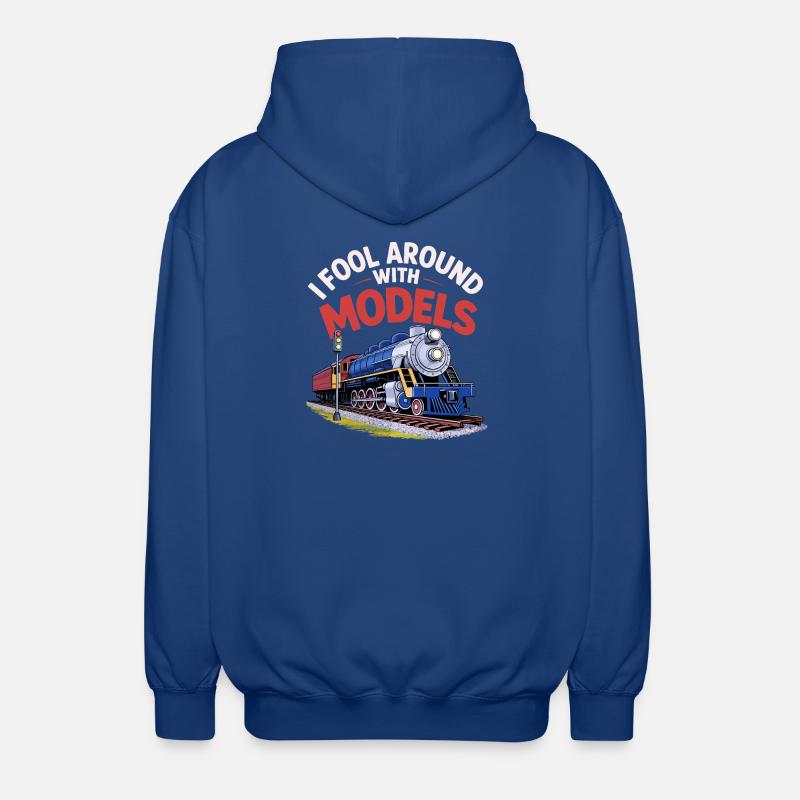Je m’amuse avec des modèles - Veste à capuche unisexe - bleu royal