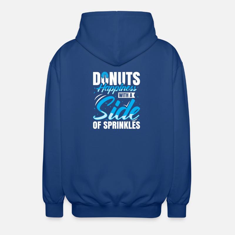 Restauration rapide en donuts - Veste à capuche unisexe - bleu royal