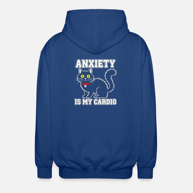 La peur, c’est mon cardio - Veste à capuche unisexe - bleu royal