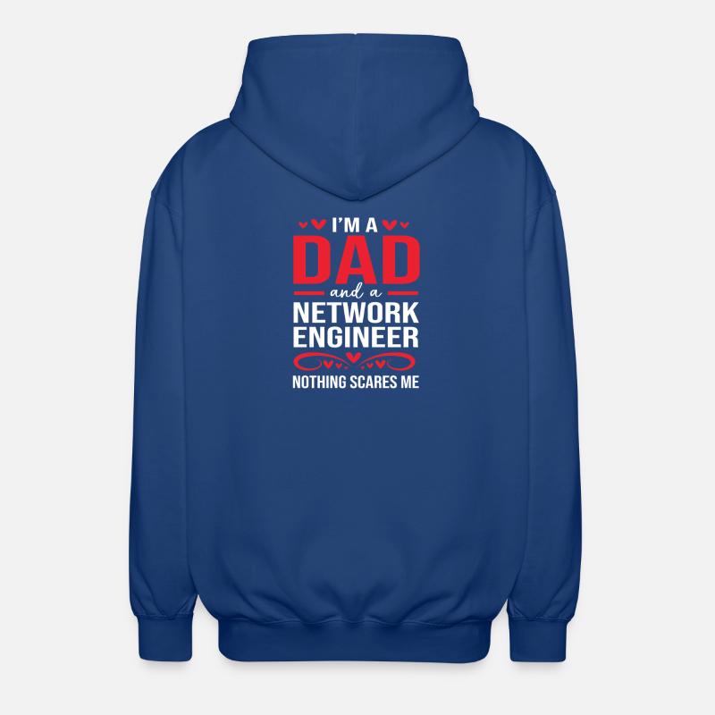 Nätverksingenjör, programmerare, datavetare - Luvjacka unisex - kungsblå