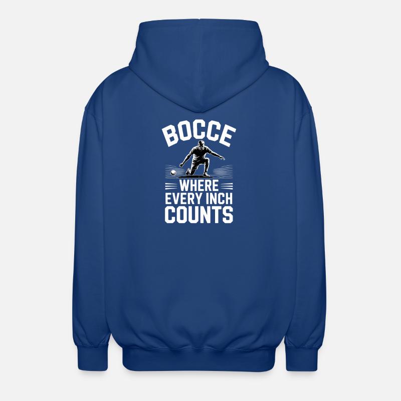 Boccia King Passion de Précision - Veste à capuche unisexe - bleu royal