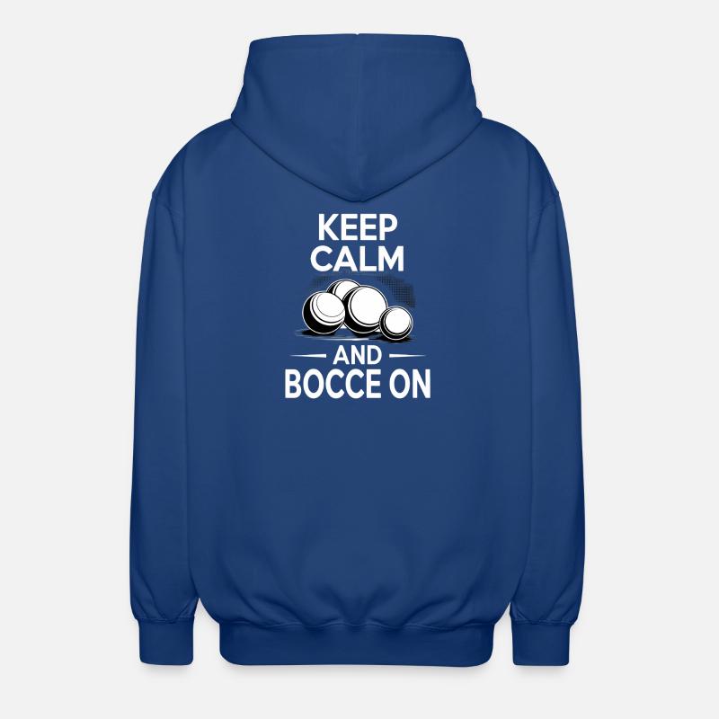Boccia King Passion de Précision - Veste à capuche unisexe - bleu royal