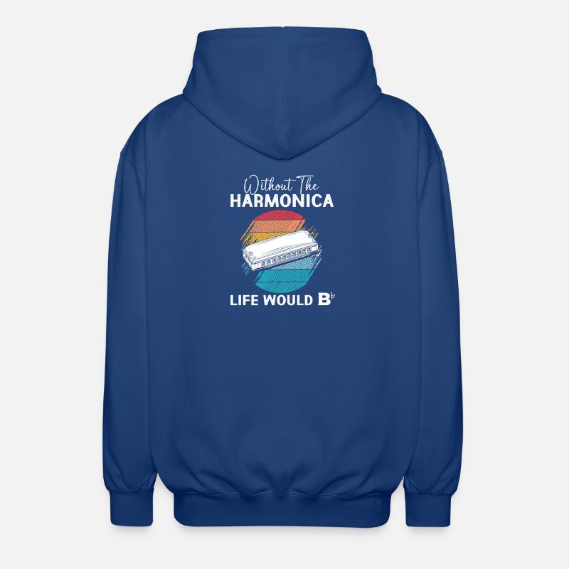 Harmonica - Veste à capuche unisexe - bleu royal