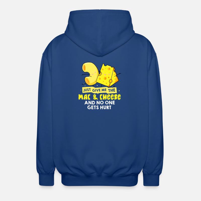 Mac & Cheese Meme Tee - Unisex Kapuzenjacke - Royalblau