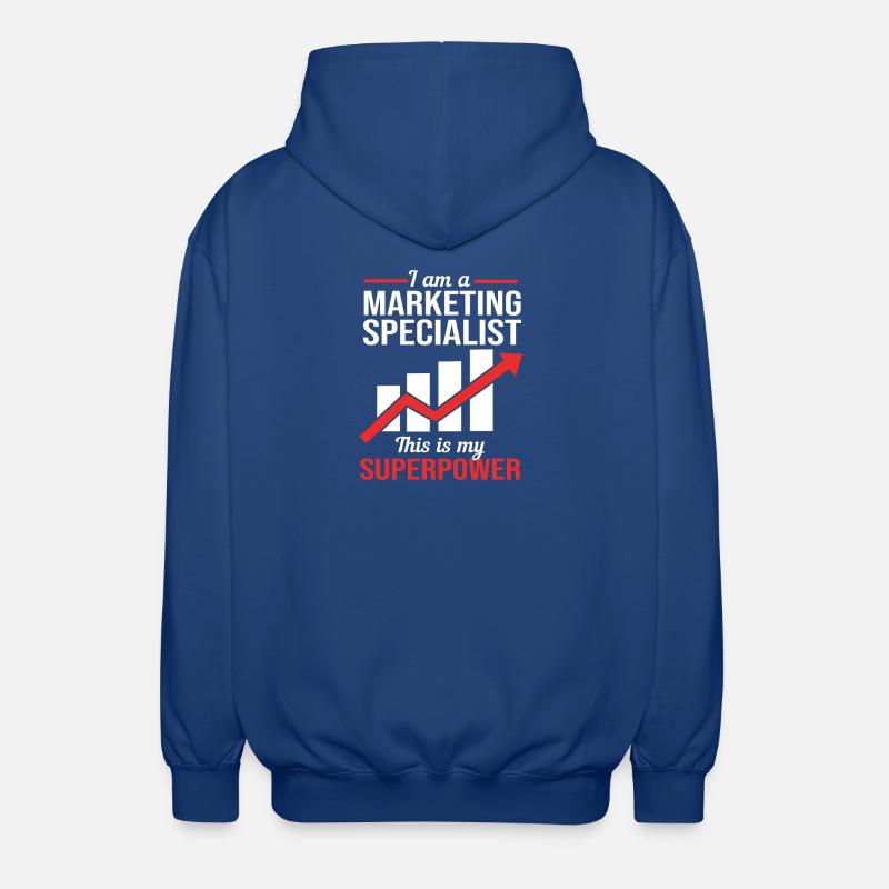 Markedsføringssjef - Unisex-hettejakke - kongeblå